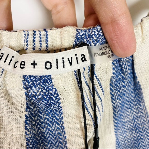 Alice + Olivia Celestia Flutter Sleeve Crop Top - Picture 7 of 10